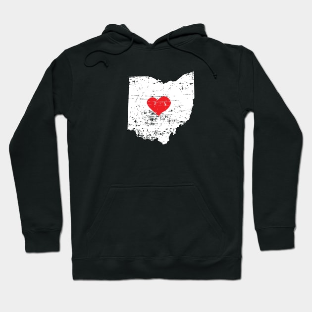 <3 Ohio State Map T Shirt for Men Women and Kids Hoodie by HopeandHobby